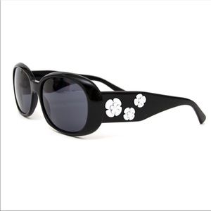 CHANEL SUNGLASSES with White Flowers